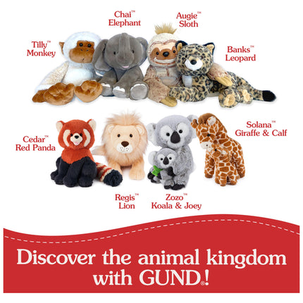 GUND Gemma Zebra Plush, Zebra Stuffed Animal for Ages 1 and Up, Gray/White, 12"