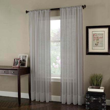 Curtainworks Soho Voile Sheer Curtain Panel, 59 by