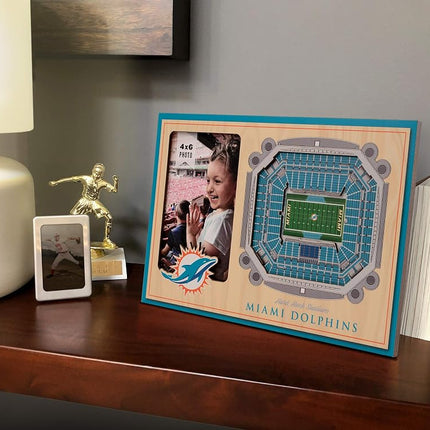 YouTheFan NFL Miami Dolphins 3D StadiumView Picture Frame - Hard Rock Stadium