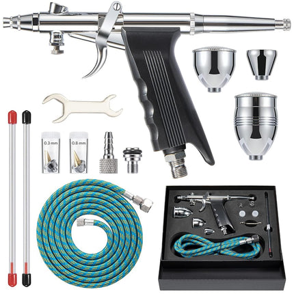 Airbrush Kit, Air Brush Painting Set, Double Actio