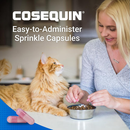 Nutramax Cosequin Joint Health Supplement for Cats - with Glucosamine and Chondroitin, 80 Capsules