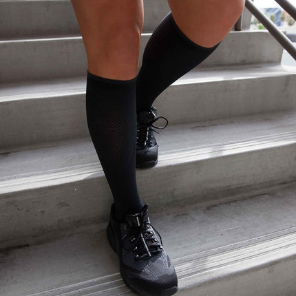 Copper Fit 2.0 Easy-On Easy-Off Knee High Compression Socks, 1 Pack, Black, Large-X-Large