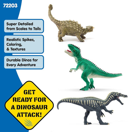 Schleich Dinosaurs - 3Pc Attack Of The Dinosaurs Trio - Kids 4+ | 72203