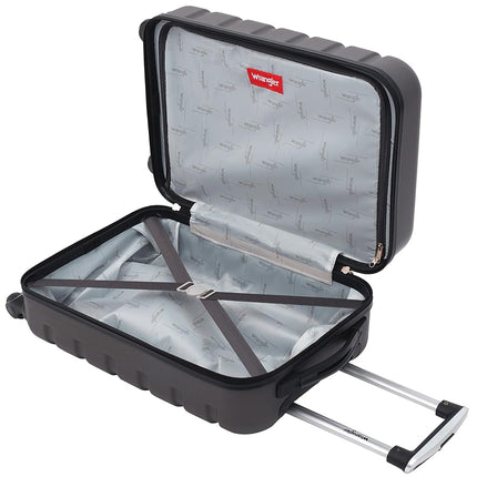 Wrangler Hardside Carry-on Spinner Luggage, Charcoal Grey, Carry-On 20-Inch, Hardside Carry-on Spinner Luggage
