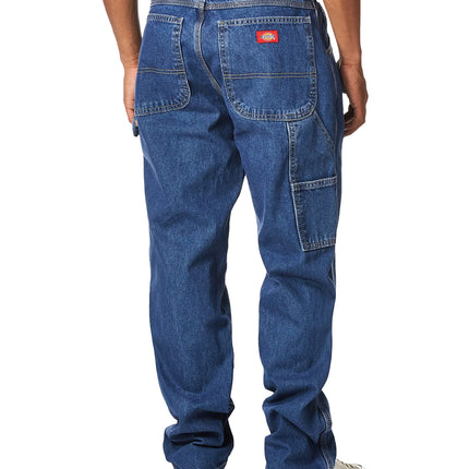 Dickies Men's Big & Tall Big-Tall Relaxed Straight Fit Carpenter Jean, Indigo Blue, 46W x 32L