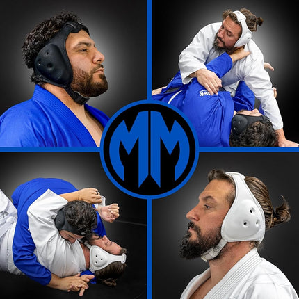 Matman Wrestling Headgear Adult Ear Guard Ultra Soft Grappling Head Guard (Black)