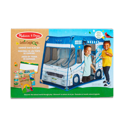 Melissa & Doug Set de Juego de Tienda de Campaña "Exploremos" – 119 cm x 79 cm x 99 cm Montado