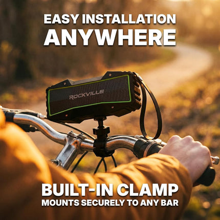 Rockville Rock Everywhere 15W Portable Bluetooth Speaker, IPX6 Waterproof, TWS Linking, Long Battery Life, Perfect for Outdoor Adventures and Home Use