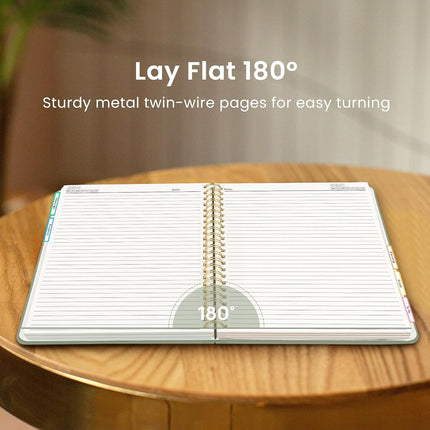 Taja Spiral Notebooks for Work 5 Subject Notebook with Removable Dividers