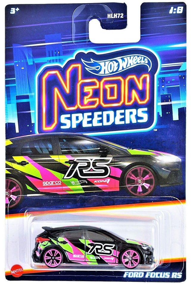 Hot Wheels Neon Speeders 1:64 Diecast (Ford Focus 