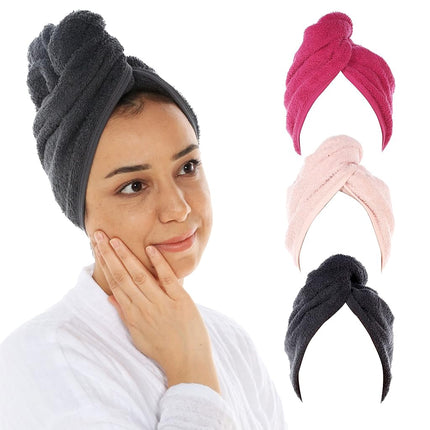Cacala Terry Hair Towel Wrap - Luxurious Super Abs