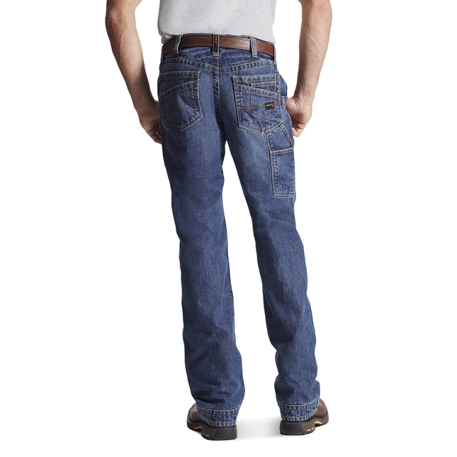 Ariat Men's Fr M4 Low Rise Workhorse Boot Cut Jeans, Flint, 38W / 34L