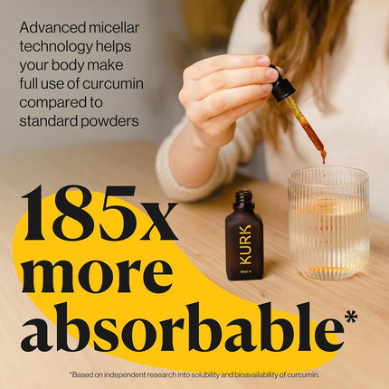 KURK Essential Turmeric Oil for Advanced Everyday Wellness (Vanilla) (30ml)