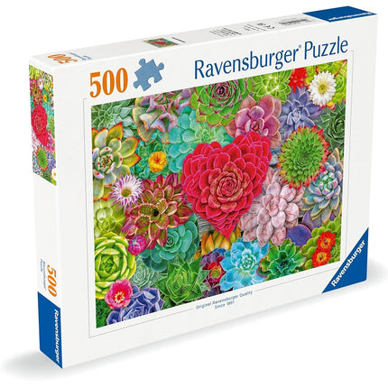 Ravensburger Succulent Love 500 Piece Jigsaw Puzzle for Adults and Kids Age 10 Years +