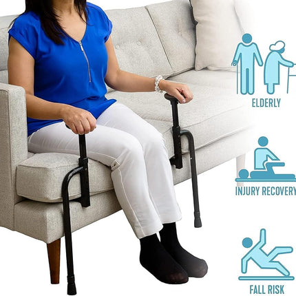 Stander EZ Stand-N-Go, Adjustable Standing Mobility Aid, Chair Assist Grab Bars, Ergonomic Stand Assist Handles (Eligible for VAT Relief in the UK)