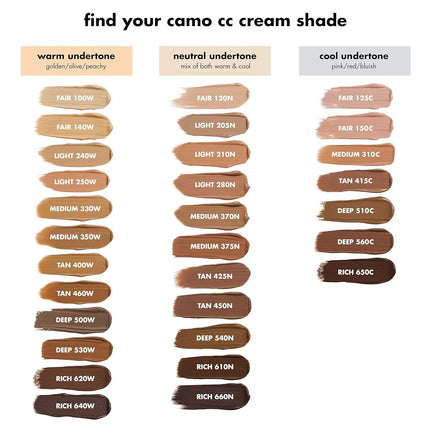 e.l.f. Camo CC Cream, Color Correcting Medium-To-Full Coverage Foundation with SPF 30, Tan 460 W, 1.05 Oz (30g)
