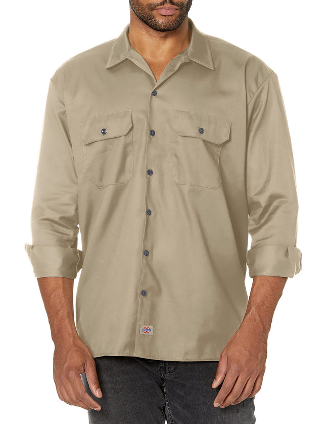 Dickies Men's Big-Tall Long-Sleeve Work Shirt - Be