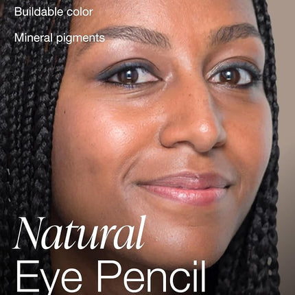 Mineral Fusion Eye Pencil, Grey Eyeliner with Soothing Chamomile, Meadowfoam & Vitamin E, Velvety Smooth, Hypoallergenic Eye Makeup to Line & Define, Long-Lasting Eyeliner Pencil, Volcanic, 0.04 Oz