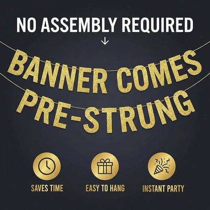 Pre-Strung Bachelorette Party Banner - Bachelorette Party Decorations for Her - Party Supplies, Favors and Gifts