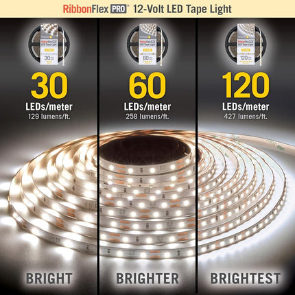 Armacost Lighting RibbonFlex Pro 12-Volt 16.4 ft. LED White Strip Light 60 LEDs/m Daylight (5000K) 162230