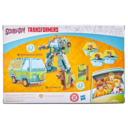 Transformers Scooby Doo Mysterious Prime & Automutt Converting Action Figure Set, Robot Toys for Ages 8