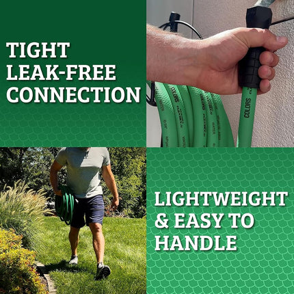 Flexzilla HFZC550GRS-E Garden Hose 5/8" 50' 3/4" - 11 1/2 GHT Forest Green SwivelGrip, 50