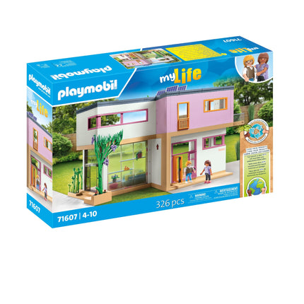 Playmobil 71607 myLife: Living House with winter garden, with two figures and a sticker sheet, made from over 80% recycled and bio-based materials, detailed play sets suitable for children ages 4+