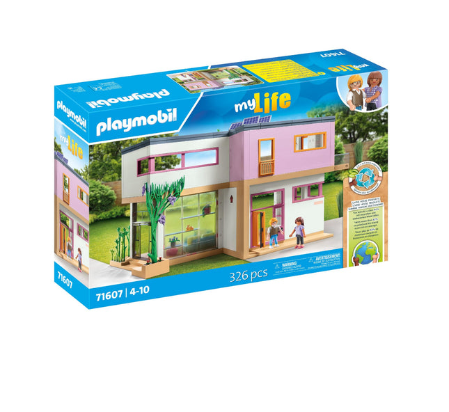 Playmobil 71607 myLife: Living House with winter garden, with two figures and a sticker sheet, made from over 80% recycled and bio-based materials, detailed play sets suitable for children ages 4+