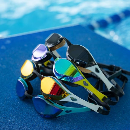 ARENA Cobra Edge Ultra Swipe Mirror Glasses for Swimming Pool Racing Black