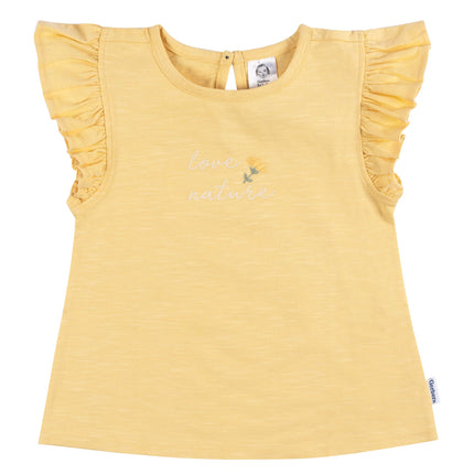 Gerber Baby-Girls Toddler 3-Pack Short Sleeve Tees, Love Nature, 5T