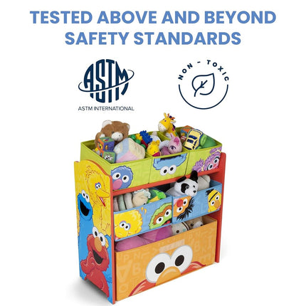 Delta Children Multi-Bin Toy Organizer, Sesame Street