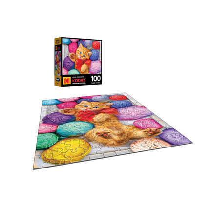 Cra-Z-Art - RoseArt - Kodak Premium - Cuddly Yarn Box - 100 Piece Jigsaw Puzzle