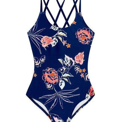 Kanu Surf Girls' Reese UPF 50 Beach Sport Criss-Cr