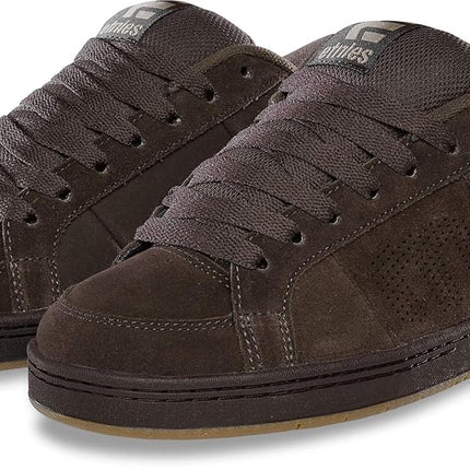 Etnies Kingpin - Classic Skate Heritage Fashion Style with on-Trend Puffy Look, Reinforced Cupsole - Brown/Black/Tan - 11
