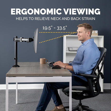 Fellowes Dual Monitor Arm - Reflex Mount for 8KG 30 inch Screens - Ergonomic Adjustable Arm Desk Mount - Tilt 45° Swivel 180° Rotation 360°, VESA 75 x 75/100 x 100 - Black