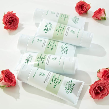 Crema de manos de rosas con vitamina E de Mario Badescu para mujer - Crema de 3 oz