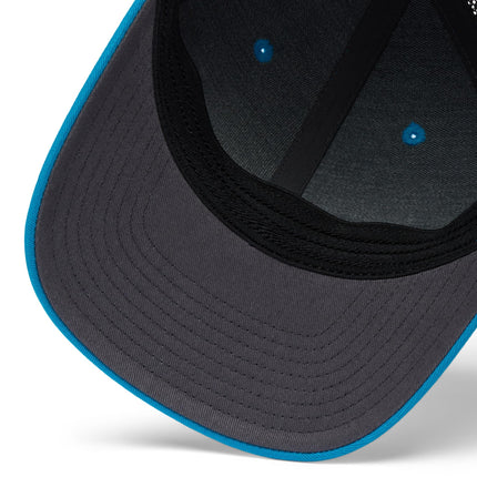 Columbia Unisex PFG Logo Mesh Ball Cap, Blue Echo/Shark/Anthem Graphic, Large/X-Large, Blue Echo/Shark/Anthem Graphic, L-XL