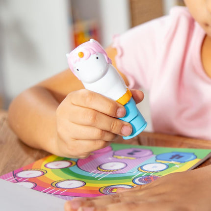 Melissa & Doug Sticker WOW!� Dog and Unicorn Bundle: 2 Activity Pads, 2 Sticker Stampers, 600 Stickers