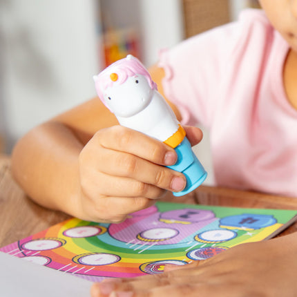 Melissa & Doug Sticker WOW!� Dog and Unicorn Bundle: 2 Activity Pads, 2 Sticker Stampers, 600 Stickers