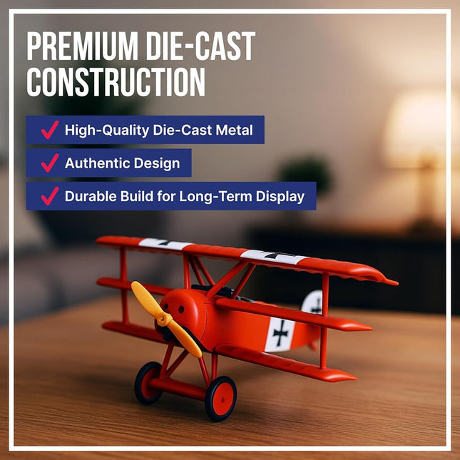 Daron Worldwide Trading Fokker DR.I 1:63 Red Baron Vehicle