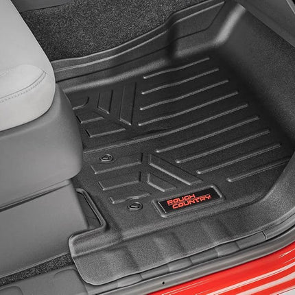 Rough Country Floor Mats for 2022 Nissan Frontier | Crew Cab - M-80515