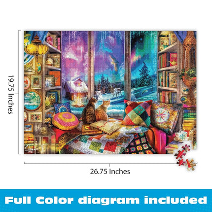 Buffalo Games - Aimee Stewart - Winter Reading Nook - 1000 Piece Jigsaw Puzzle
