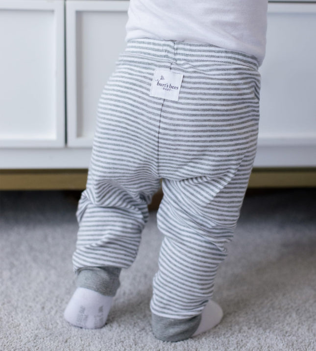 Burt's Bees Baby shirt and pant set top and bottom outfit set baby baskets set toddler baby boys, Gray Top and 2 Piece Pant Set, 6-9 Meses