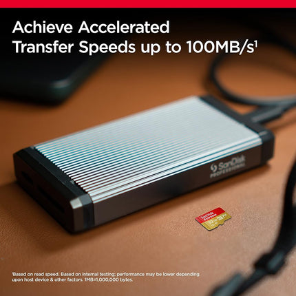 SanDisk Extreme 32 GB microSDHC Memory Card + SD Adapter with A1 App Performance + Rescue Pro Deluxe, Up to 100 MB/s, Class 10, UHS-I, U3, V30, Red/Gold
