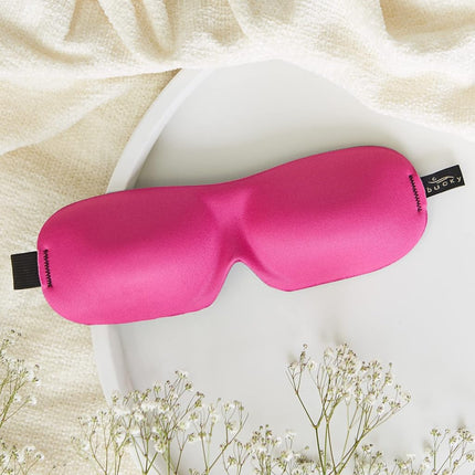 Bucky 40 Blinks No Pressure Solid Eye Mask for Sleep & Travel, Hot Pink, One Size, Hot Pink, 1 Count (Pack of 1), 40 Blinks No Pressure Eye Mask for Travel & Sleep