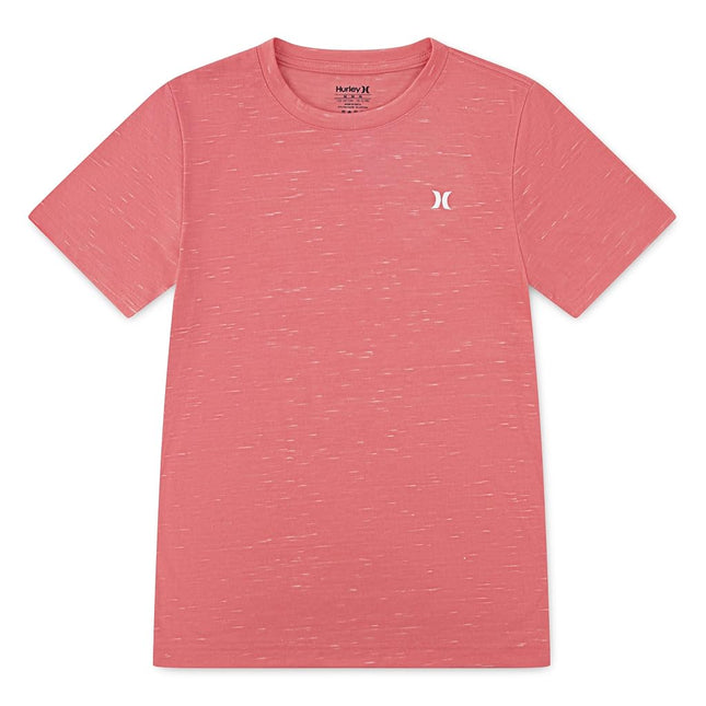 Hurley Boys' Soft Basic Cloud Slub T-Shirt, Faded Coral, Small