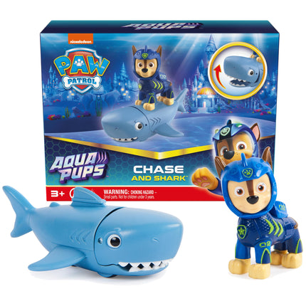 Paw Patrol, Aqua Pups Chase and Shark Action Figur