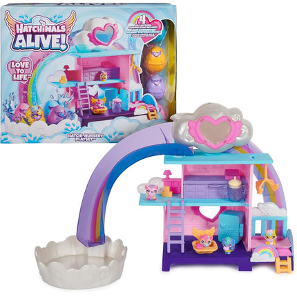 HATCHIMALS Alive, Hatchi-Nursery Playset Toy with 