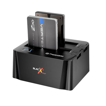 Thermaltake BlacX Duet 2.5”/3.5” SATA I/II/III USB 3.0 External Hard Drive Enclosure Docking Station ST0014U-D,Black