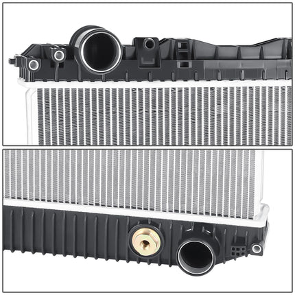 DNA MOTORING Radiador de Enfriamiento de Aluminio Estilo OE de 2 Hileras Compatible con 08-17 VNM VNL / 15-17 VNX / 15-18 Vision Granite, OEM-RA-FL-069